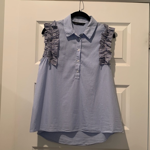 Zara Ruffled Blouse (Small) - Picture 4 of 4